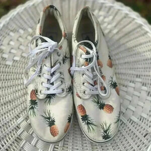 Vans Women's Pineapple Print Shoes - White